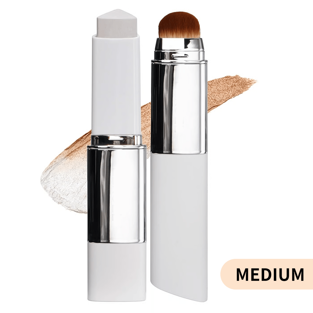 🎉BUY 1 GET 1 FREE🎉Color-Changing Foundation Stick with Collagen Capsules - Dual-Ended with Detachable Brush